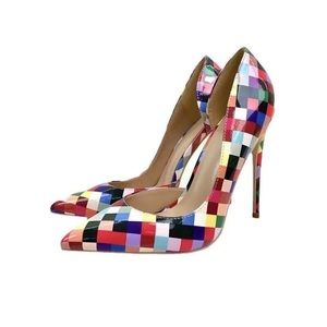 Beautiful multi colored high heels